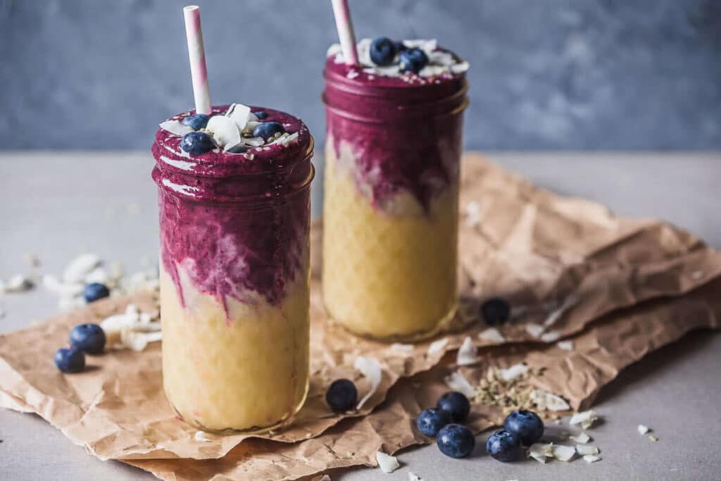 Mango Blueberry Smoothie {Vegan} Vibrant Plate
