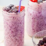 This energy-boosting Frozen Berry Smoothie is made with frozen berries that can be kept in the freezer for produce-scarce winter days. | www.vibrantplate.com