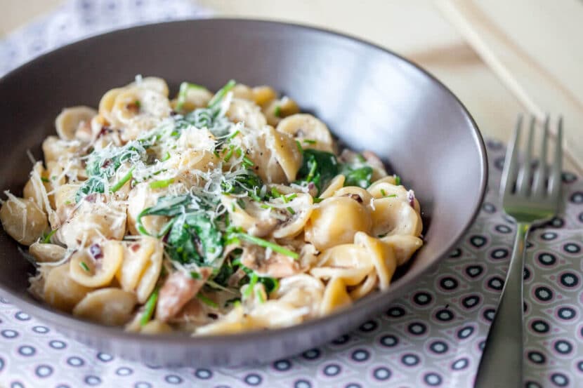 Creamy Spinach Orecchiette