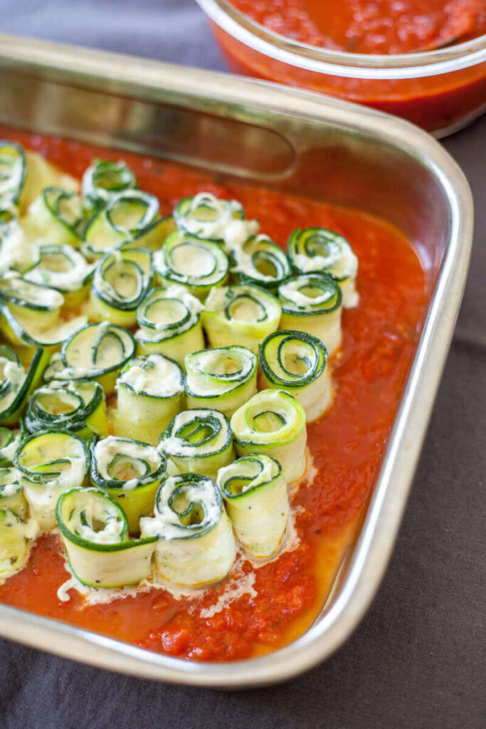 Zucchini Lasagna Rolls