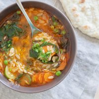 Summer Orzo Soup