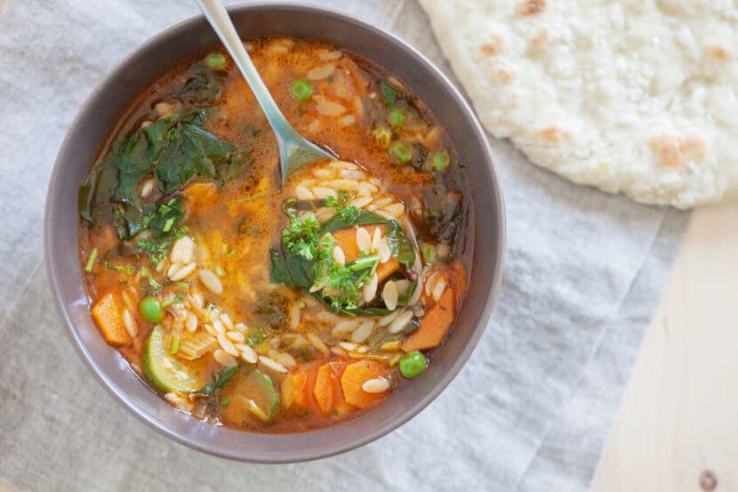 Summer Orzo Soup