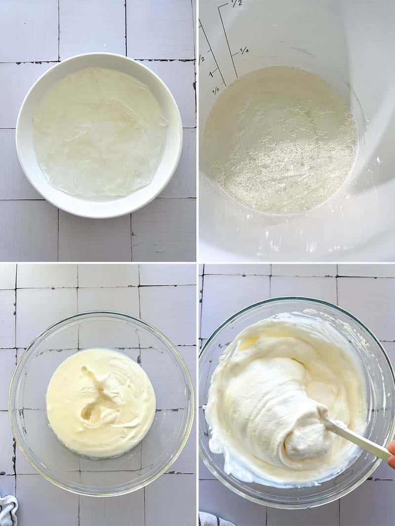 How to make the quark cream filling - incorporating gelatine