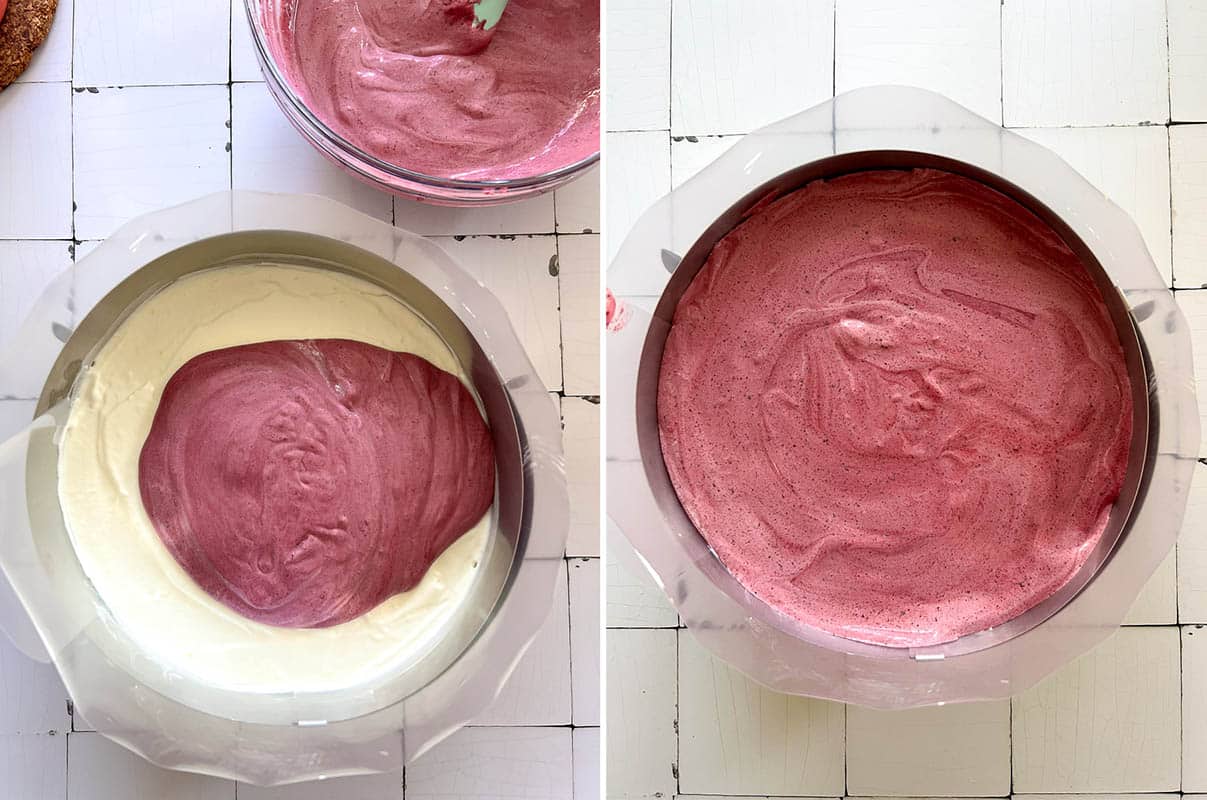 How to make the quark cream filling - layering the cake