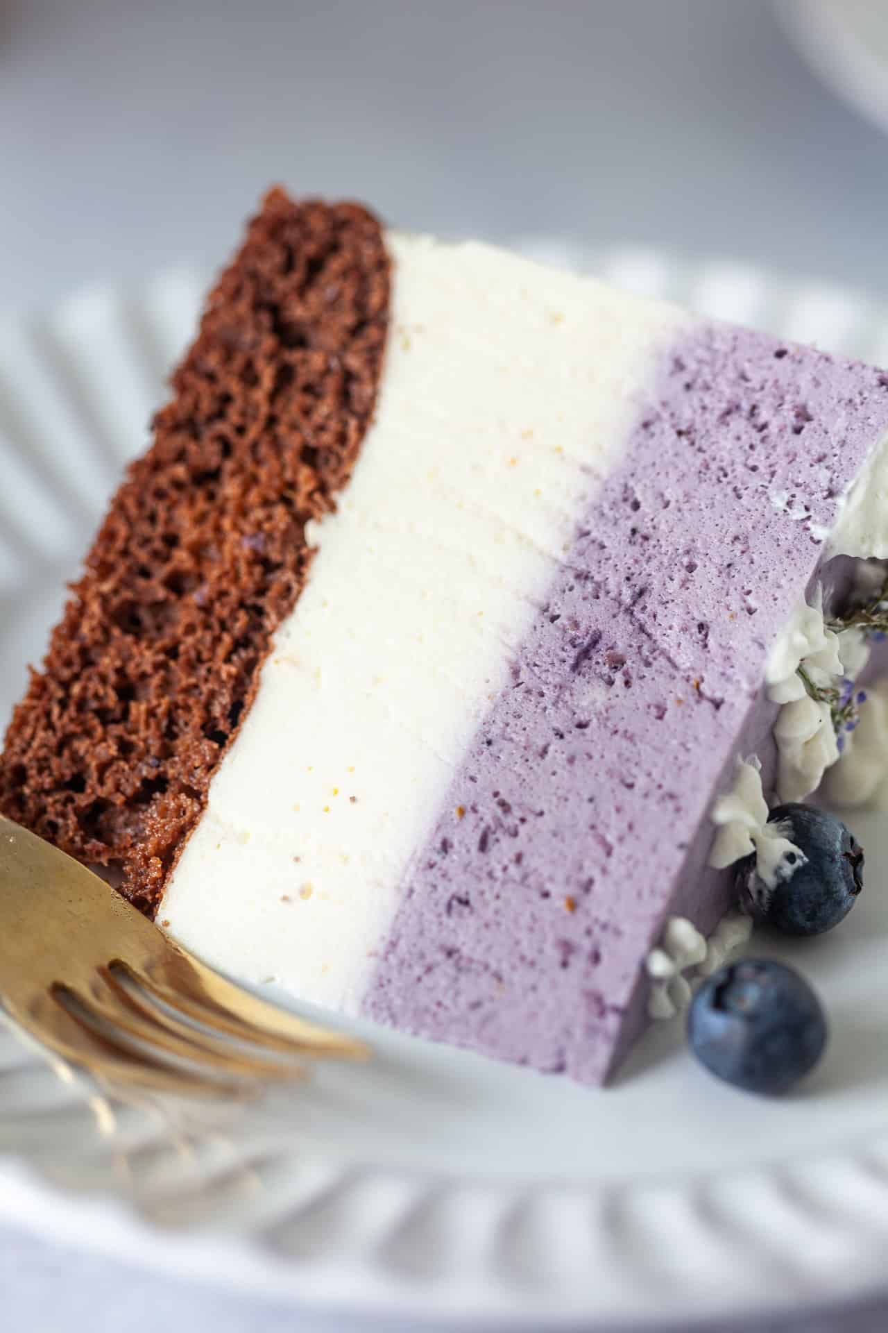 Blueberry Cake with Quark Cream