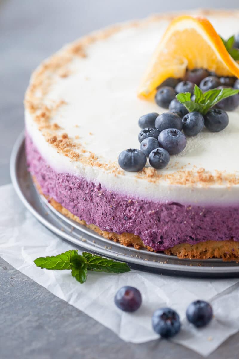 The mighty Blueberry Cake with Quark Cream is the favorite one in our household and an absolute must every September. | www.vibrantplate.com