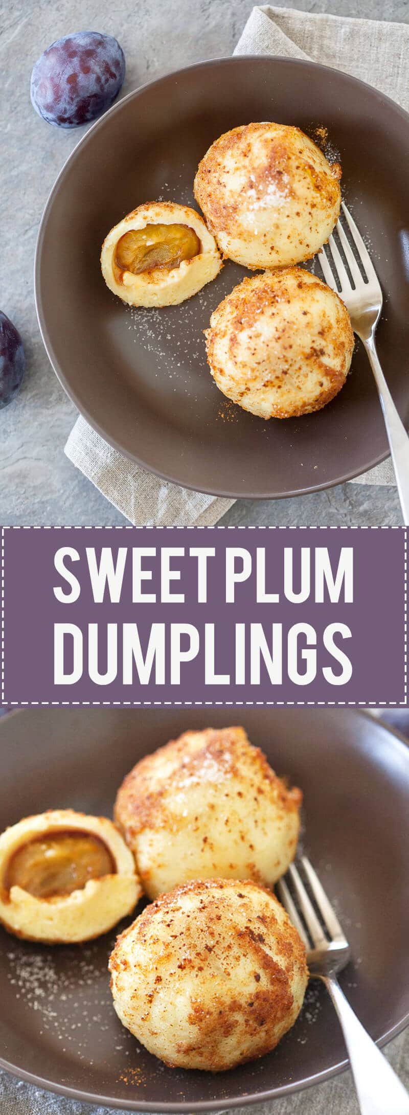 Plums come in all shapes and sizes, but our fave is the Damsons with their rich flavor. We turned them into these Delicious Sweet Dumplings with Plums.