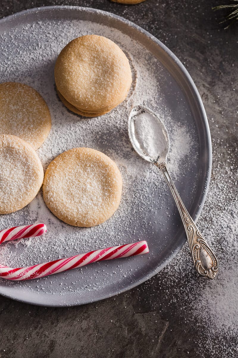 Try these amazing Egg-Free Almond Sugar Cookies! Just a couple of ingredients, but tons of flavour! | www.vibrantplate.com