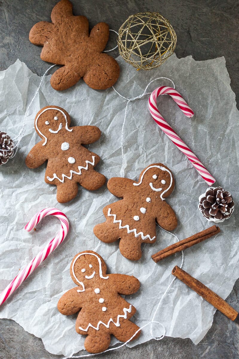 Gingerbread Cookies will infuse your home with the smell of Christmas. Just a couple of ingredients and a couple of minutes to make! | www.vibrantplate.com