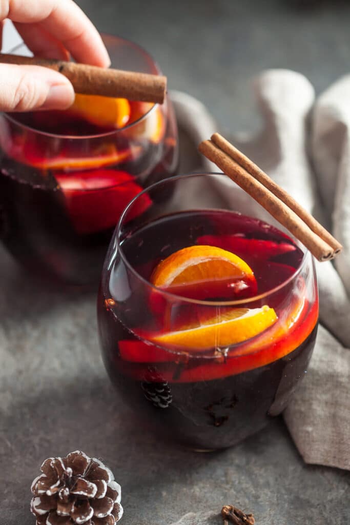Heartwarming Mulled Red Wine Vibrant plate