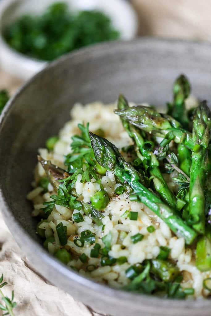 Vegan Asparagus Risotto