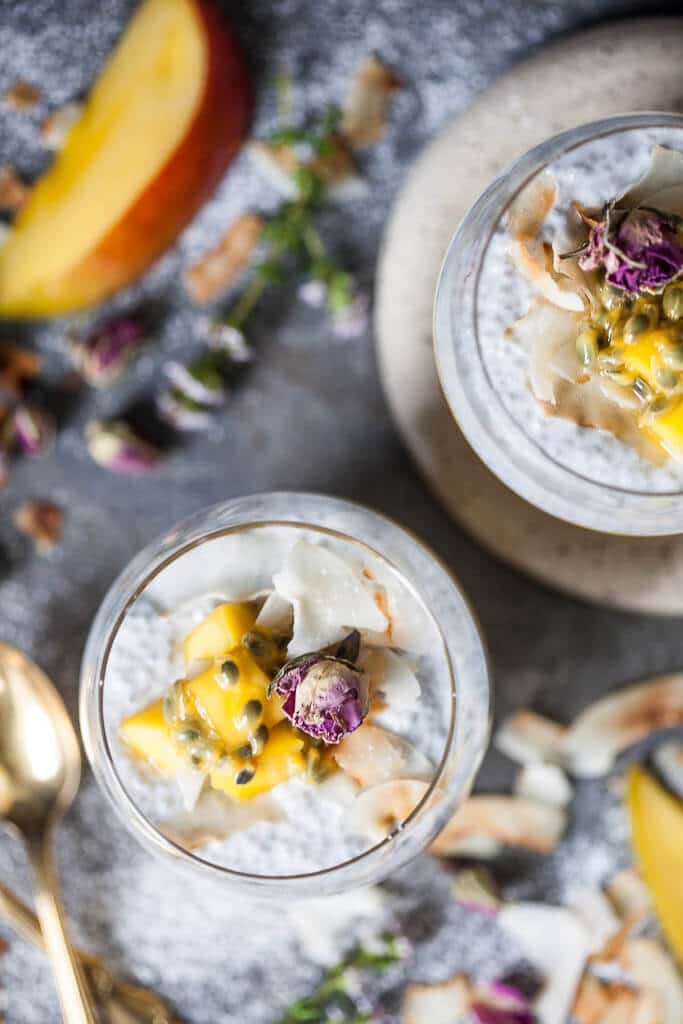 Coconut Milk Mango Chia Pudding