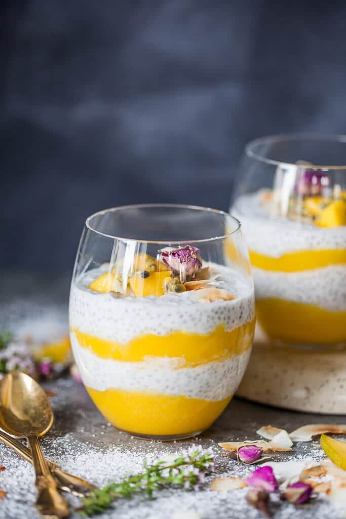 Coconut Milk Mango Chia Pudding