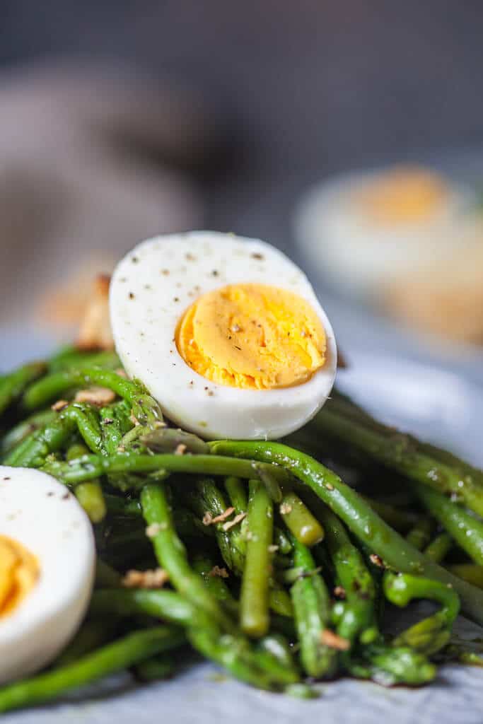 Wild Asparagus Salad is a spring favorite! Head into the woods to forage your dinner. | www.vibrantplate.com