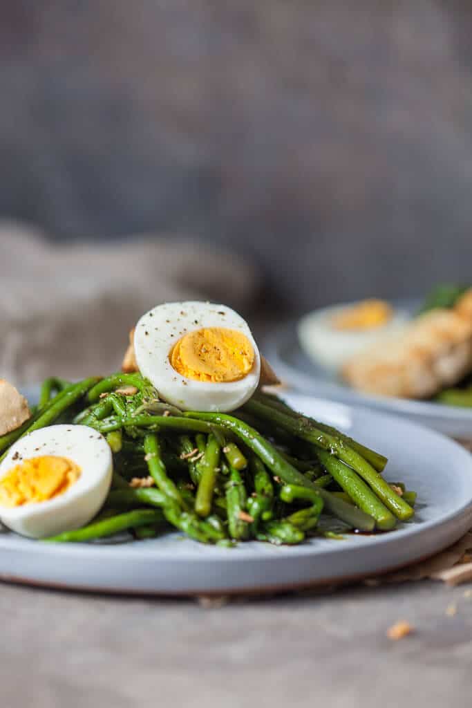 Wild Asparagus Salad is a spring favorite! Head into the woods to forage your dinner. | www.vibrantplate.com