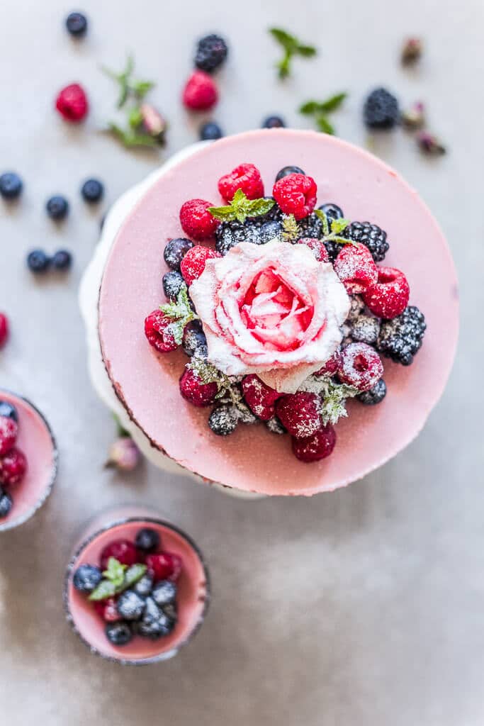 Vegan Raspberry Cream Cake