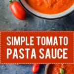 This simple Tomato Pasta Sauce is the perfect base for all your tomato recipes. Gluten-free and Vegan! | www.vibrantplate.com