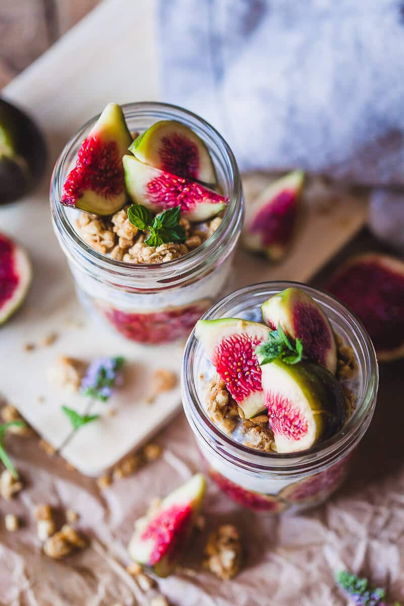 Almond Milk Fig Chia Pudding