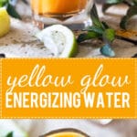 Yellow Glow Energizing Water with Turmeric, Ginger, Cinnamon, and Chili to help you boost your immune system. | Vibrant Plate