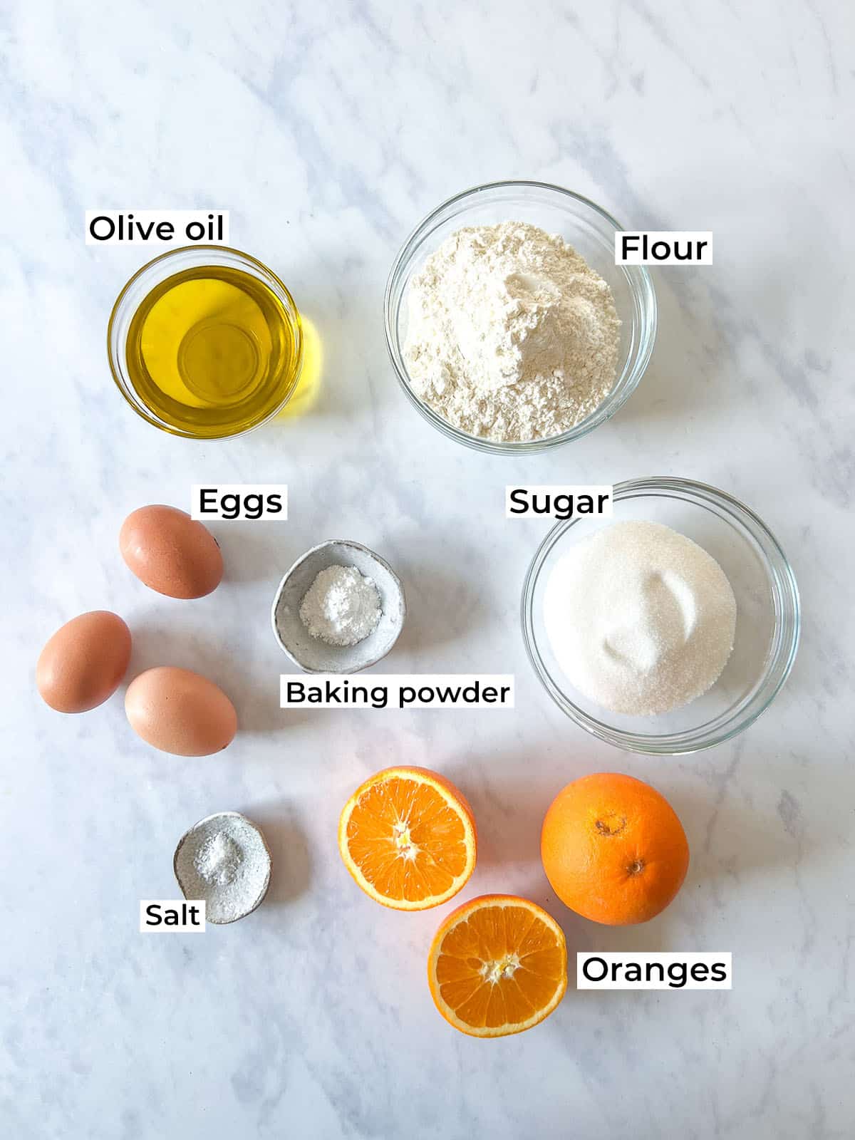 Olive Oil Orange Cake Ingredients