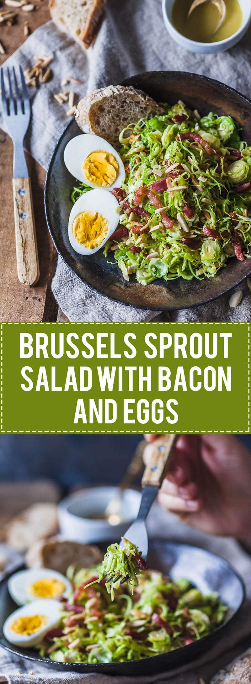 Not your standard salad, this Brussels Sprout Salad with Bacon and Eggs is a fresh take on the humble vegetable.
