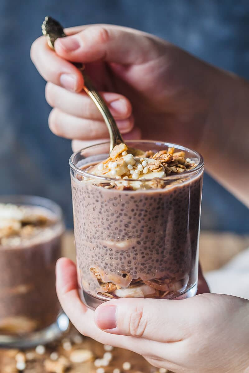 Banana Chocolate Chia Pudding