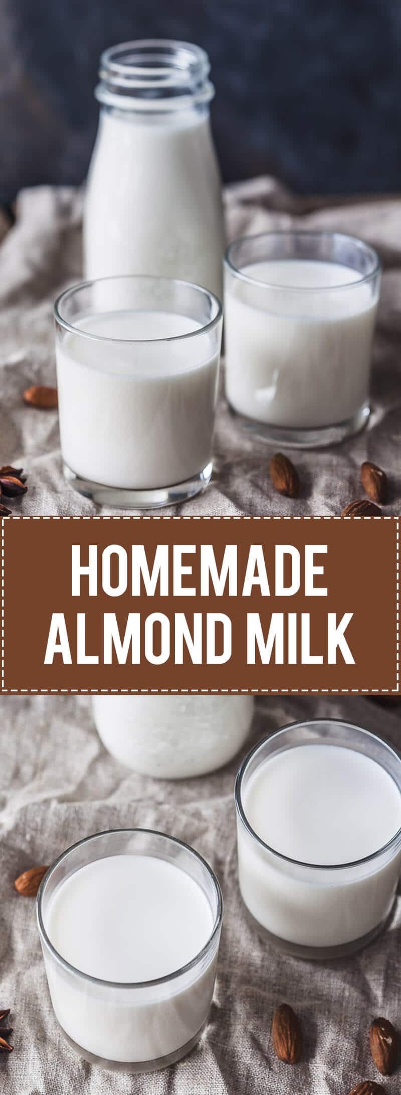 Homemade Almond Milk in just 5 minutes! This is a delicious Vegan & Gluten-Free plant-based milk and a great dairy-free alternative. | Vibrant Plate