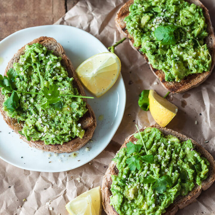 Basic Avocado Toast is a healthy and filling vegan breakfast ready in just 5 minutes! | Vibrant Plate