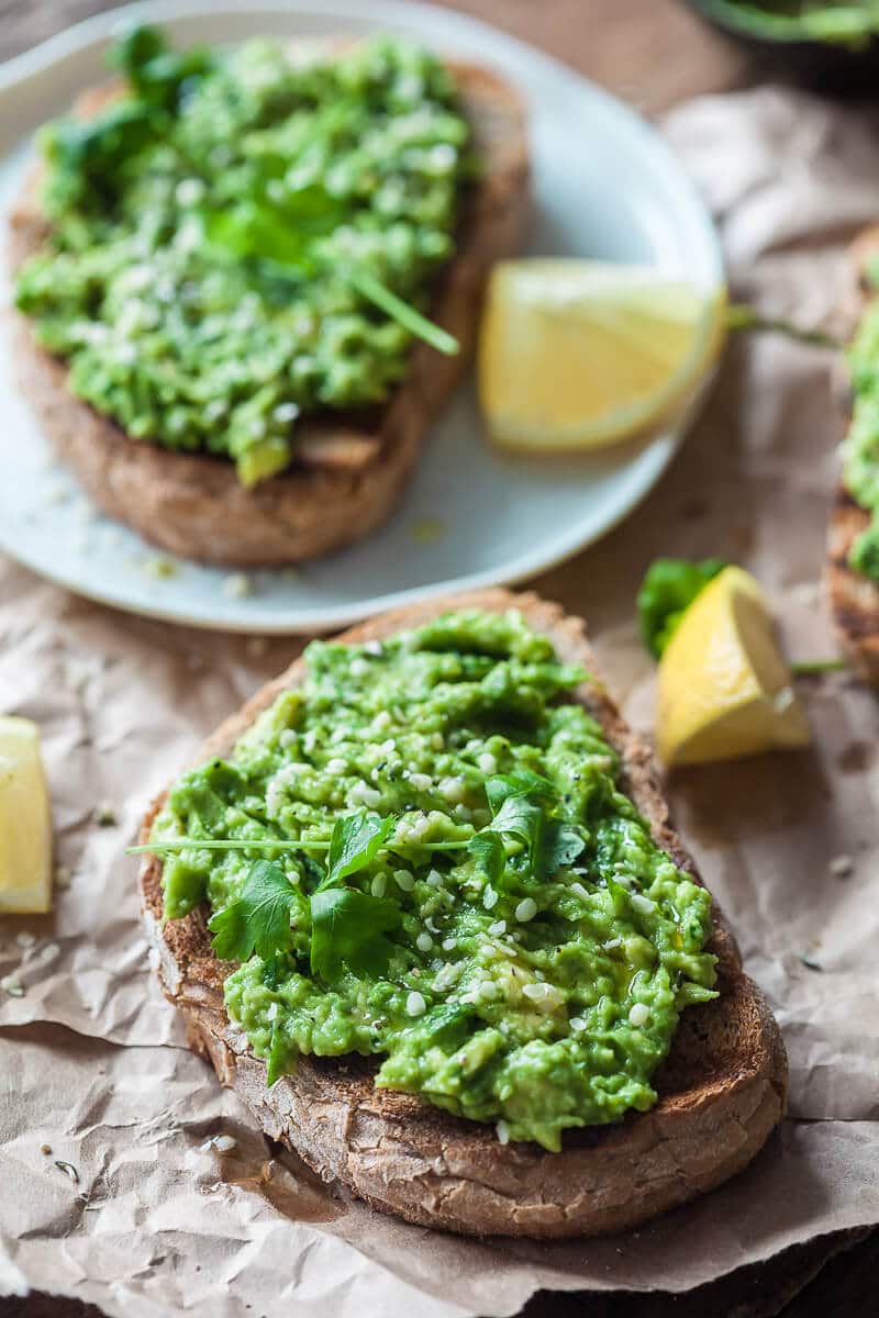 5minute Basic Avocado Toast {Vegan} Vibrant Plate