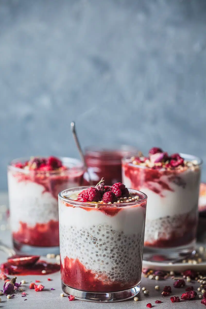 Strawberry Coconut Chia Pudding