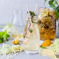 Homemade Elderflower Cordial is a refreshing summer drink that is super easy to make and uses less sugar. | Vibrant Plate