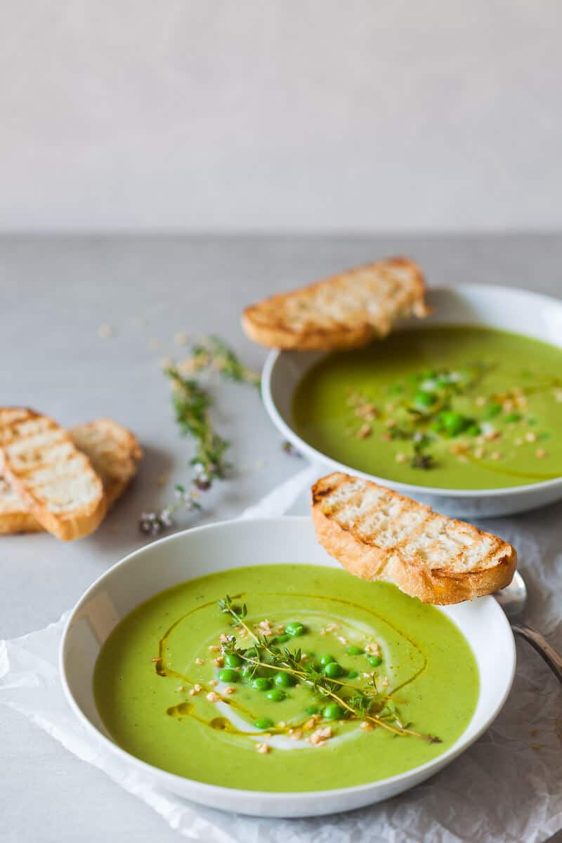 5-ingredient Vegan Pea Soup