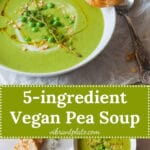 5-ingredient Vegan Pea Soup