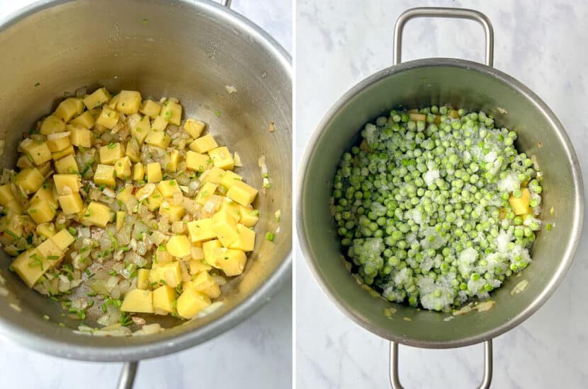 5ingredient Vegan Pea Soup Vibrant plate