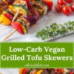 These Vegan Grilled Tofu Skewers are a real breeze to make, ready in just a couple of minutes. Gluten-Free & Low-Carb! | Vibrant Plate