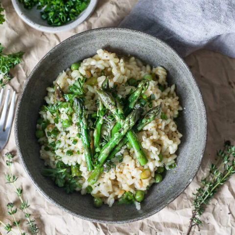 Vegan Asparagus Risotto