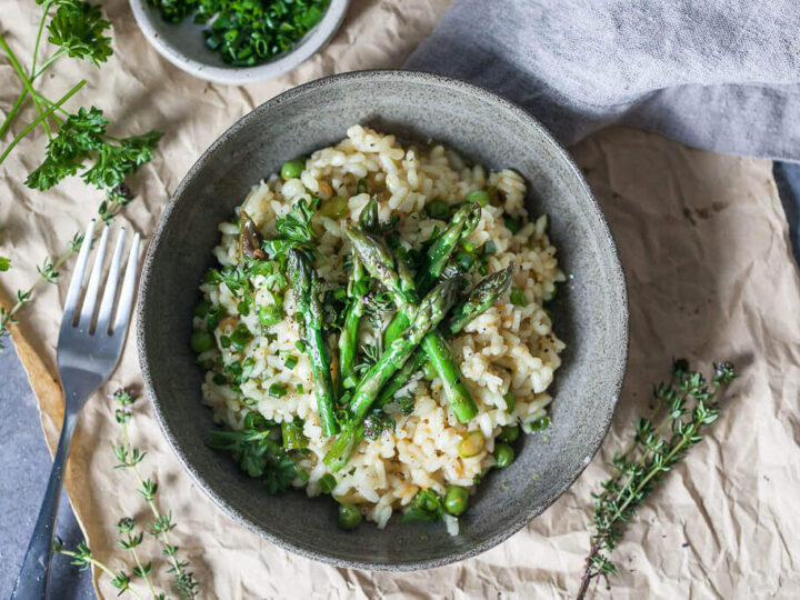 Vegan Asparagus Risotto