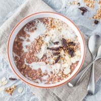 Sugar-Free Choco-Coco Overnight Oats