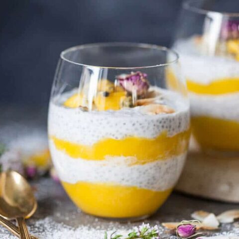 Coconut Milk Mango Chia Pudding