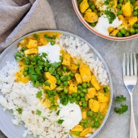 Easy Chicken Curry with Fluffy Rice