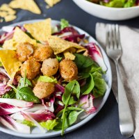 Fried Mozzarella Salad