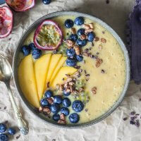 Yellow Bliss Mango Smoothie Bowl