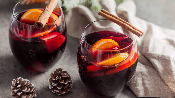 Heartwarming Mulled Red Wine - Vibrant plate