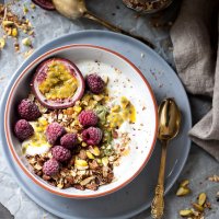 Raspberry & Passion Fruit Greek Yogurt Granola