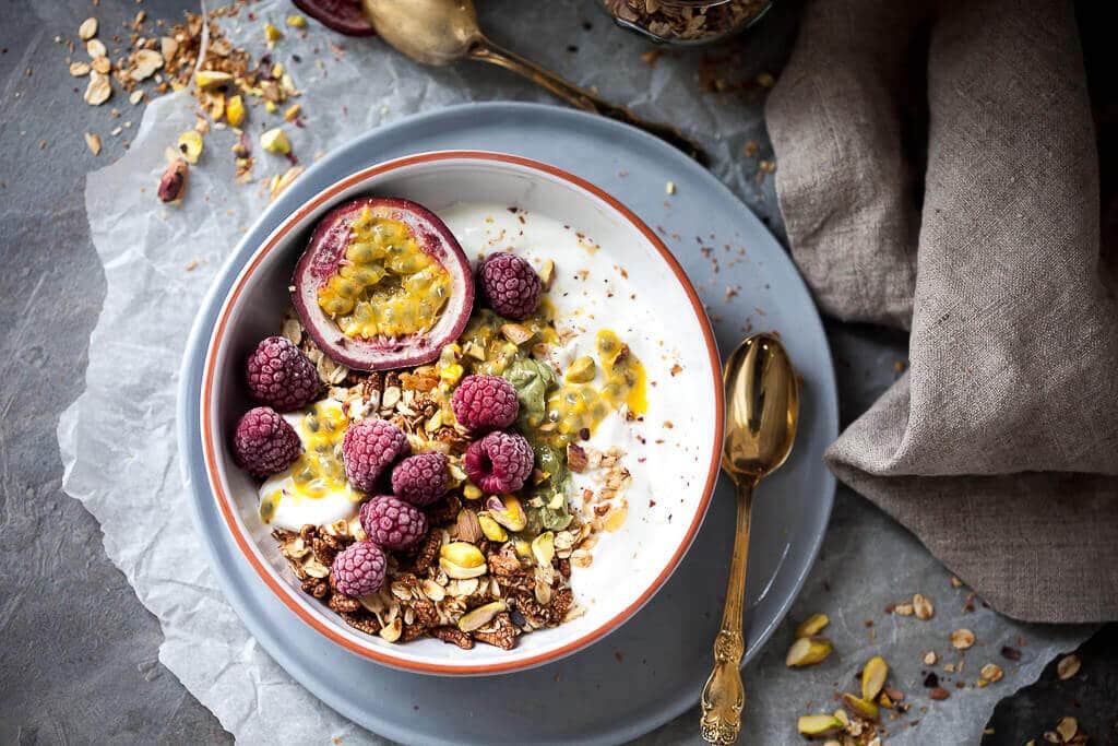Raspberry & Passion Fruit Greek Yogurt Granola