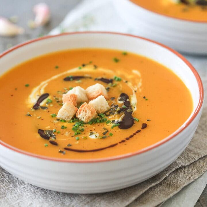 Creamy Pumpkin Soup - Vibrant Plate