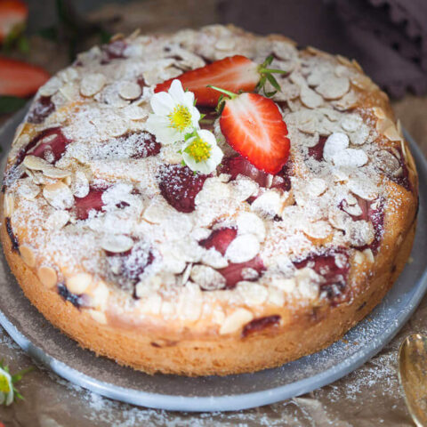 Strawberry Yogurt Cake {Dairy-Free}