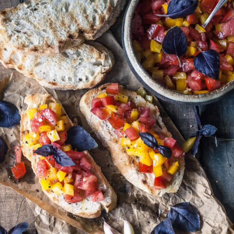 Classic Italian Tomato Bruschetta