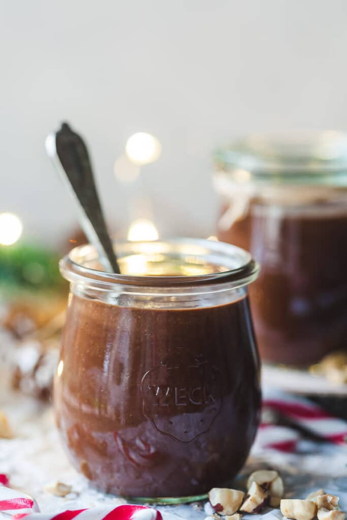 Vegan Chocolate Hazelnut Spread {Vegan Nutella} Vibrant plate