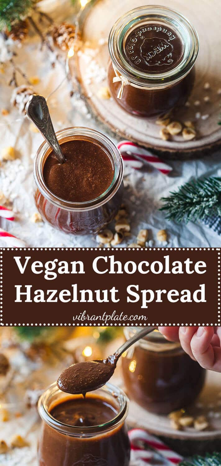 Vegan Chocolate Hazelnut Spread {Vegan Nutella} Vibrant plate